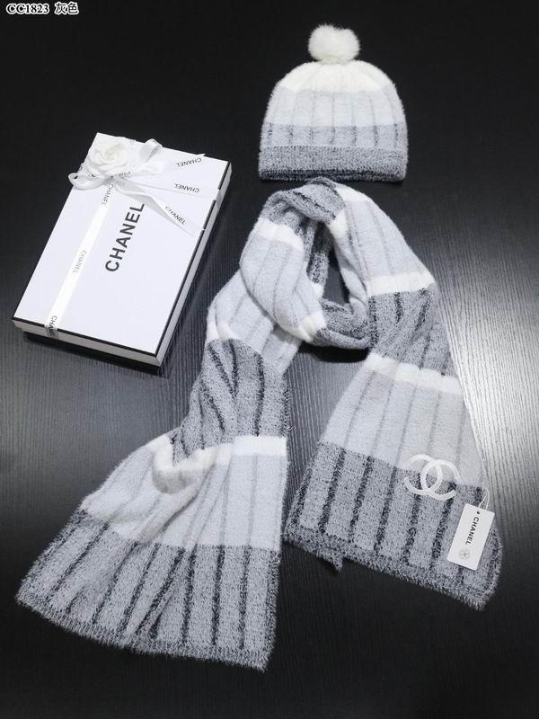 Chanel Scarf hat 32X180cm E060509